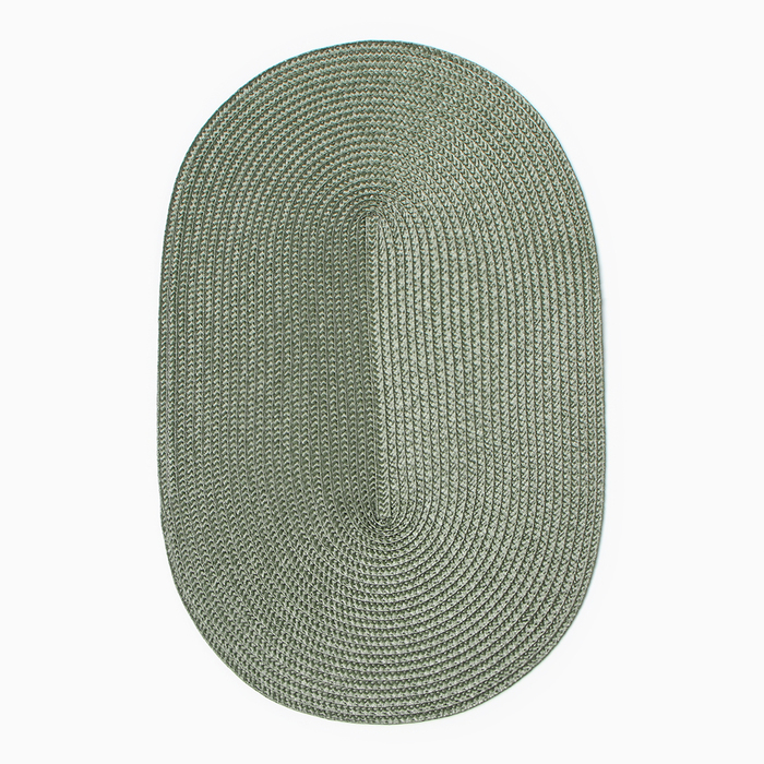 Салфетка сервировочная Доляна  "Овал", цв.темно-зеленый, 45*30 см