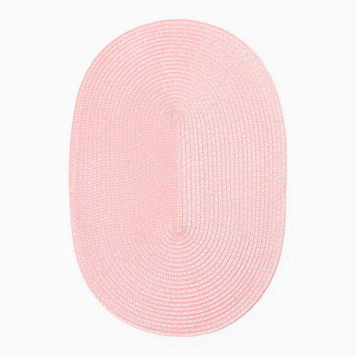 Салфетка сервировочная Доляна  "Овал", цв.розовый, 45*30 см