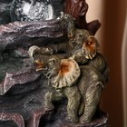 Фонтан "Слоники на скалах" 16х20х27 см (с подсветкой) - фото 23618241