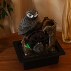 Фонтан настольный «Филин у мельницы», 16×20×28 см, с подсветкой 10084512