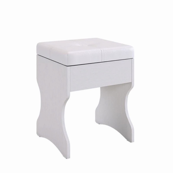 Пуф Виктория-1 330х330х460 белое дерево - Фото 1