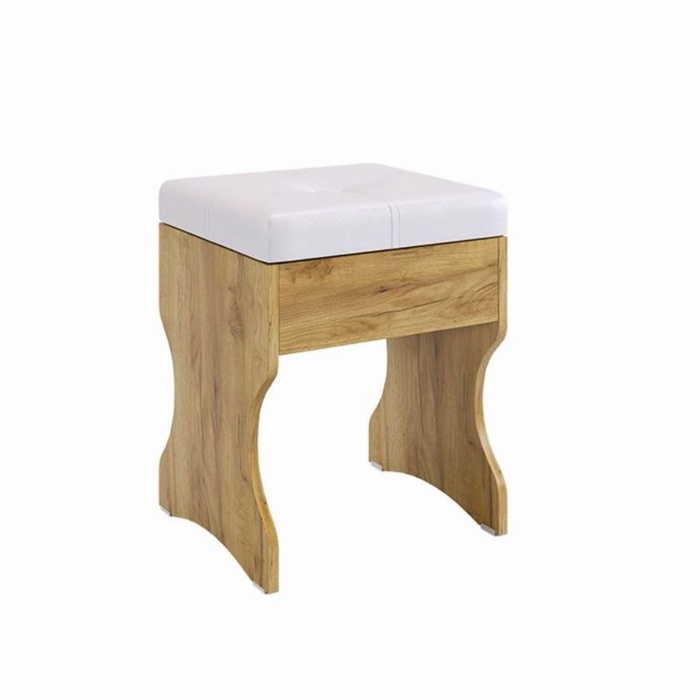 Пуф Виктория-1 330х330х460 дуб крафт золотой - Фото 1