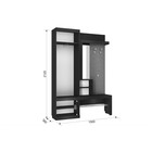 Прихожая «Алекс», 1500×358×2120 мм, цвет дуб крафт золотой/белое дерево - Фото 2