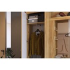 Прихожая «Алекс», 1500×358×2120 мм, цвет дуб крафт золотой/белое дерево - Фото 5