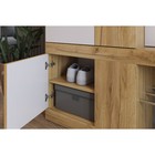 Прихожая «Алекс», 1500×358×2120 мм, цвет дуб крафт золотой/белое дерево - Фото 6