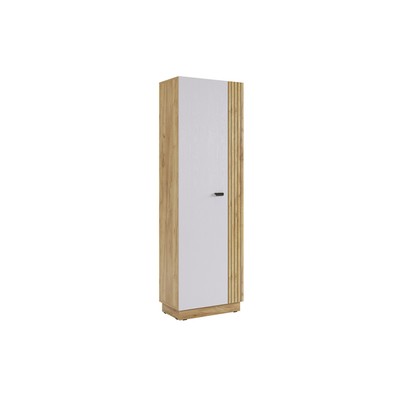 Шкаф двухдверный «Моди», 600×350×1805 мм, цвет дуб крафт золотой/белое дерево