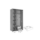 Шкаф прямой трёхстворчатый «Адам», 1265×500×2170 мм, цвет дуб крафт золотой/белое дерево - Фото 3