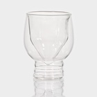 Стопки - шоты с двойными стенками Magistro «Алмаз», 100 мл, 6 шт., стекло, прозрачные - Фото 4