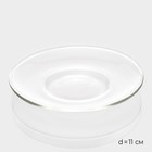 Чайная пара стеклянная Magistro «Невесомость», 2 предмета: чашка 200 мл, блюдце d=11 см - фото 4498527