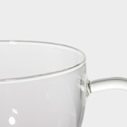 Чайная пара стеклянная Magistro «Невесомость», 2 предмета: чашка 200 мл, блюдце d=11 см - фото 4498528