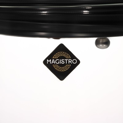 Кувшин для воды Magistro «Грация», 1.1 л, 10×24.5 см, с металлической крышкой, стекло, прозрачный