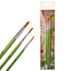 Набор кистей для рисования, синтетика ZOO, 3 штуки: № 2, 3, 5, «Луч ZOO», круглые - Фото 4