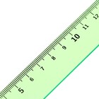 Набор чертёжный 4 предмета (линейка 15 см, угольник 30 °/ 60 °, 10 см; угольник 45 °/ 45 °, 8 см; транспортир 180 °, 9 см), прозрачный зелёный - фото 24652546