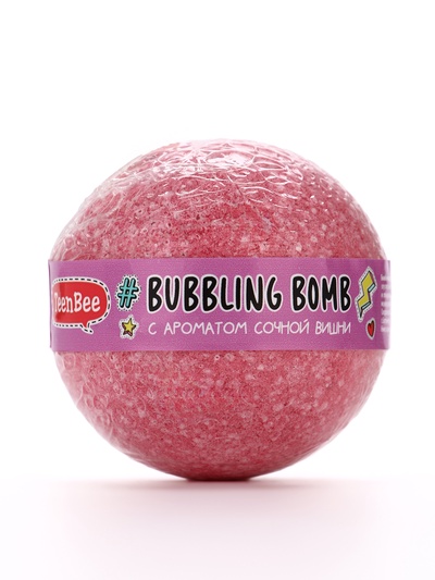 Бурлящий шар с ароматом сочной вишни, 130 гр