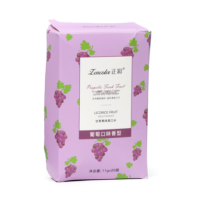 Набор ополаскивателей для рта в стиках со вкусом винограда, 20шт по 11 мл