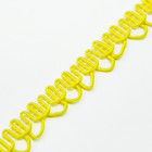 Тесьма «Фестоны» жёлтая, шириной 1,3 см, по 50 м - Фото 2