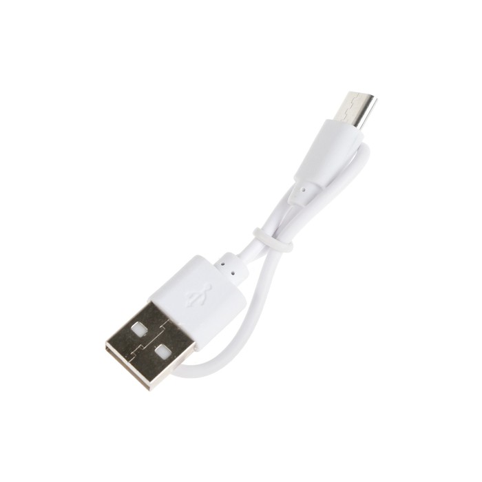 Электрическая портативная грелка для рук, 5 Вт, АКБ, 800 мАч, до 55 °С, USB, белая - фото 1897768653