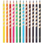 Цветные карандаши, 12 цветов, трехгранные, «Минни Маус и единорог» - Фото 3