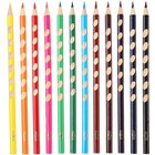 Цветные карандаши, 12 цветов, трехгранные, Смешарики - Фото 3