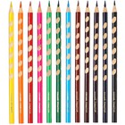 Цветные карандаши, 12 цветов, трехгранные, Синий трактор - Фото 3