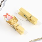 Пасхальный декор, набор прищепок для украшения вербы «Светлой Пасхи!», 10×12 см - Фото 5