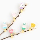 Пасхальный декор, набор прищепок для украшения вербы «ХВ» на пасху, 10×12 см - Фото 2