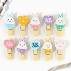 Пасхальный декор, набор прищепок для украшения вербы «ХВ» на пасху, 10×12 см - Фото 3