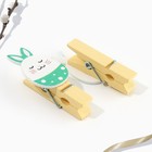 Пасхальный декор, набор прищепок для украшения вербы «ХВ» на пасху, 10×12 см - Фото 5