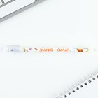 Набор ручка на выпускной пластик пиши-стирай и 9 стержней «Выпускник» синяя паста, гелевая 0.5мм - Фото 2