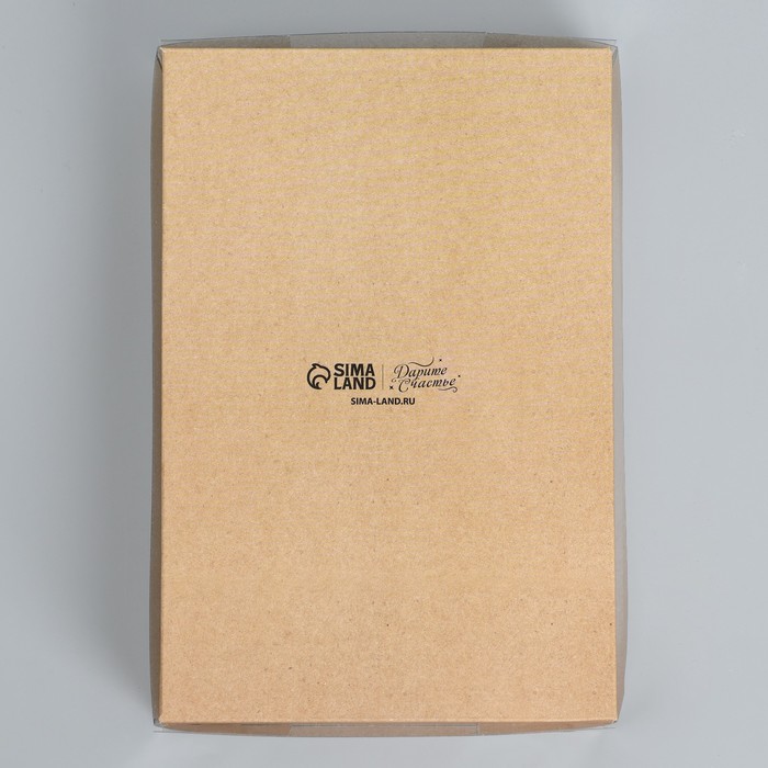 Коробка для кондитерских изделий «Ручная работа», 18 х 12 х 3.5 см