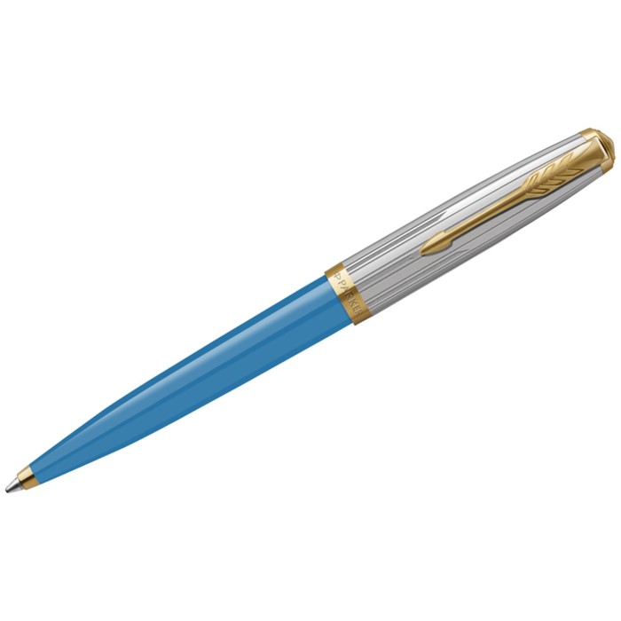 Ручка шариковая Parker 51 Premium TurquoiSe GT, бирюзовая, подар/уп 2169080 - Фото 1