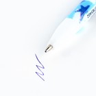 Ручка шариковая синяя паста 0.5 мм с колпачком «Танки» пластик - Фото 3