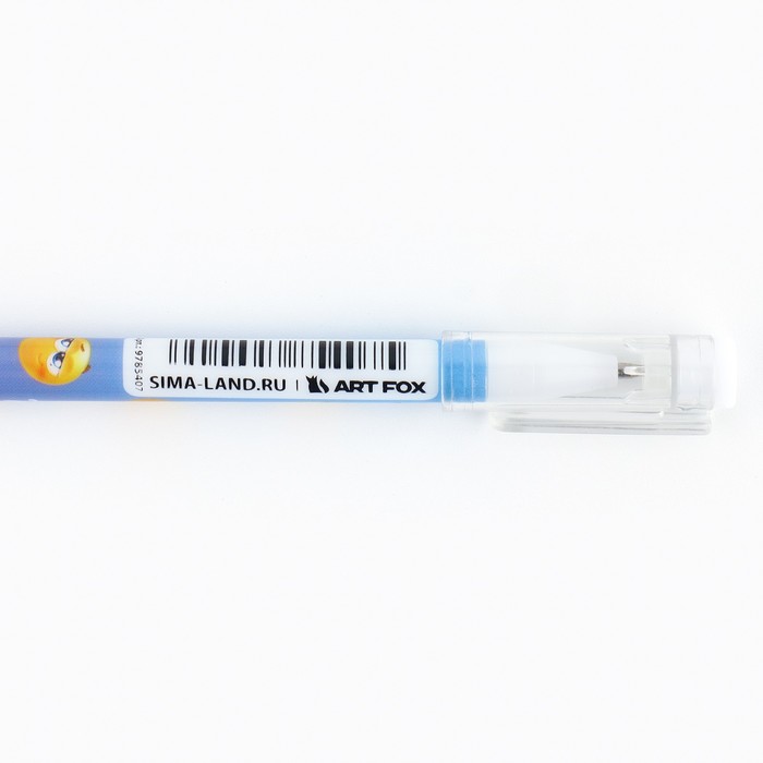 Ручка пластик шариковая, синяя паста, 0,5 мм «Улыбайся»