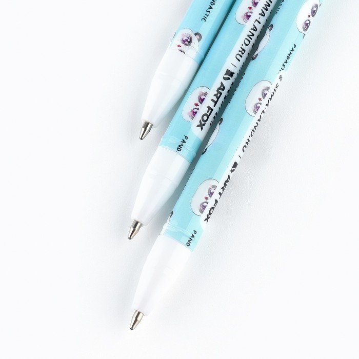 Ручка пластик шариковая, синяя паста, 0,5 мм «Пандастик»