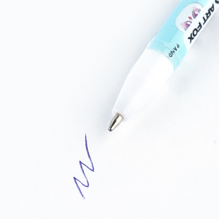 Ручка пластик шариковая, синяя паста, 0,5 мм «Пандастик»