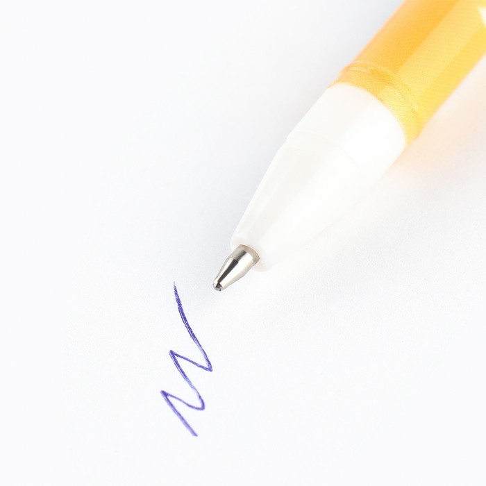 Ручка пластик шариковая, синяя паста, 0,5 мм «Удар ярости»