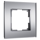 Рамка на 1 пост Senso (серебряный, стекло soft-touch) W0013106 - Фото 1