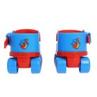 Ролики для обуви раздвижные, размер 15-21 см, колеса РVC d = 45 мм + защита локтя, колена - Фото 3