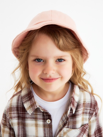 Панама детская KAFTAN, розовая, размер 52-54