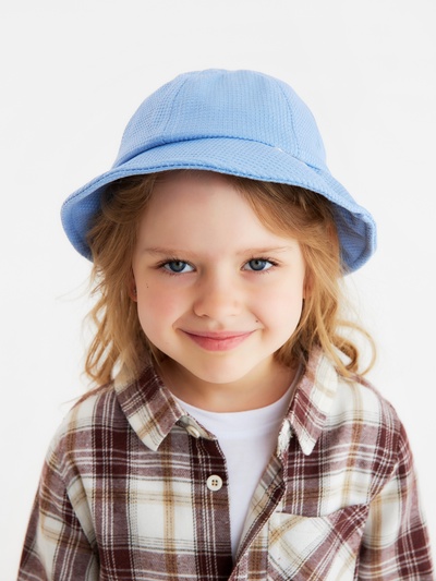 Панама детская KAFTAN, голубая, размер 52-54