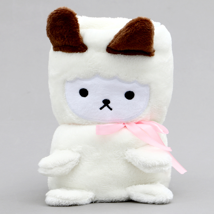 Мягкая игрушка-плед «Овечка», 20 см, цвет белый - Фото 1