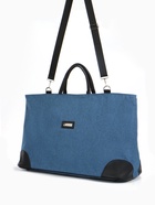 Сумка дорожная на молнии Bagsland, длинный ремень, синяя - Фото 1