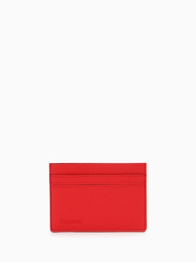 Картхолдер Bagsland, на 5 карт, с отделом для купюр, красный