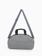 Сумка дорожная на молнии Bagsland, наружный карман, длинный ремень, серая - Фото 9