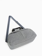 Сумка дорожная на молнии Bagsland, наружный карман, длинный ремень, серая - Фото 6