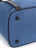 Сумка дорожная на молнии Bagsland, наружный карман, длинный ремень, синяя - Фото 6