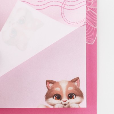 Блок бумаги 30 листов в конверте «С 8 Марта»