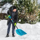 Лопата для уборки снега, полипропилен, 365х450х1355 мм, алюминиевый черенок, LUXE// Palisad   103311 - Фото 11