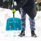 Лопата для уборки снега, полипропилен, 365х450х1355 мм, алюминиевый черенок, LUXE// Palisad   103311 - Фото 13