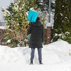 Лопата для уборки снега, полипропилен, 365х450х1355 мм, алюминиевый черенок, LUXE// Palisad   103311 - Фото 10